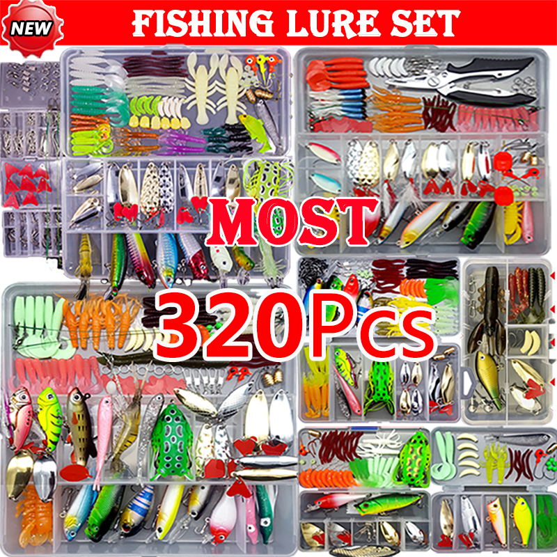Fishing Equipment Clearance - Fishing Lure Kit Soft and Hard