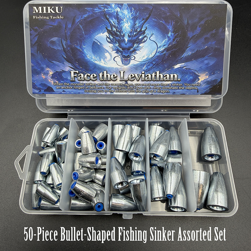 Fishing Equipment Clearance - 50 pieces per box of bullet-shaped