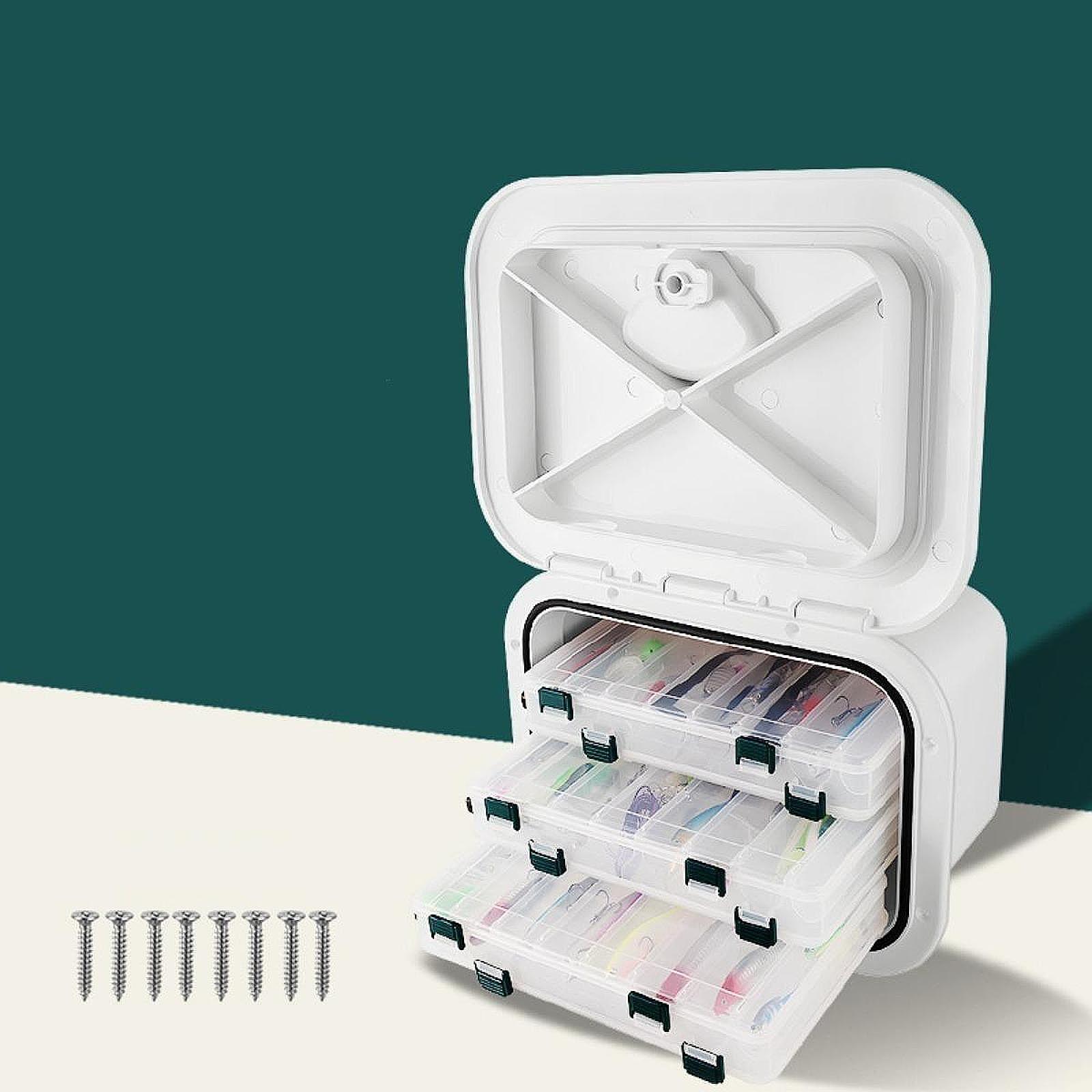 Tackle Box - Marine Deck Storage Box Container White