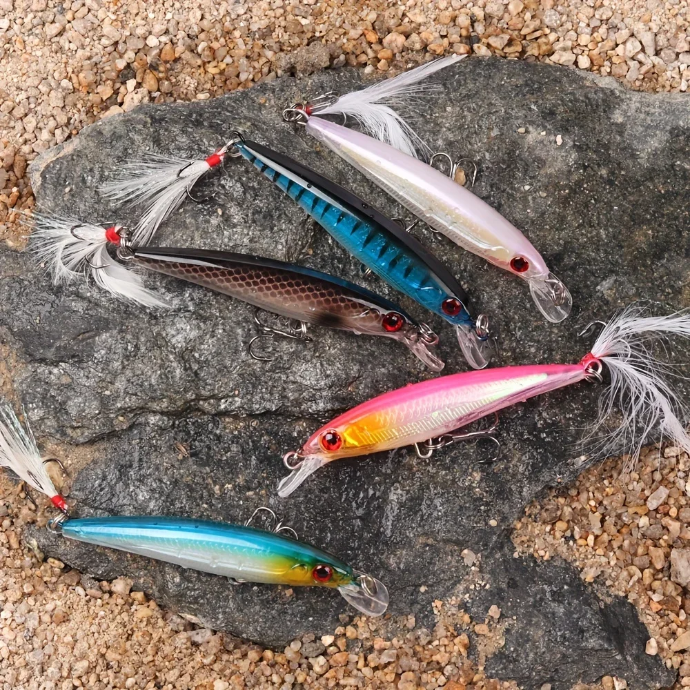 Laser 3D Eyes Bionic Minnow Fi - Fishing Equipment Bait avaliação e preço