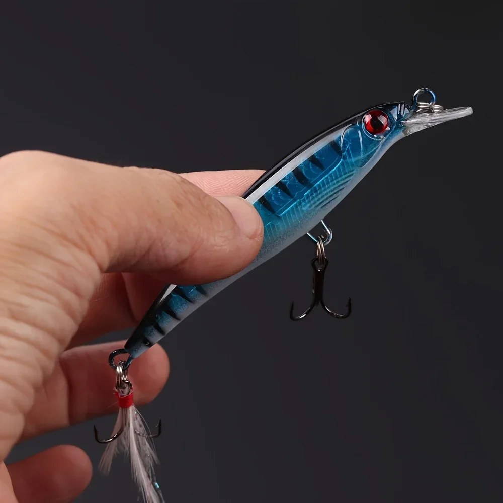 Laser 3D Eyes Bionic Minnow Fi - Fishing Equipment Bait avaliação e preço