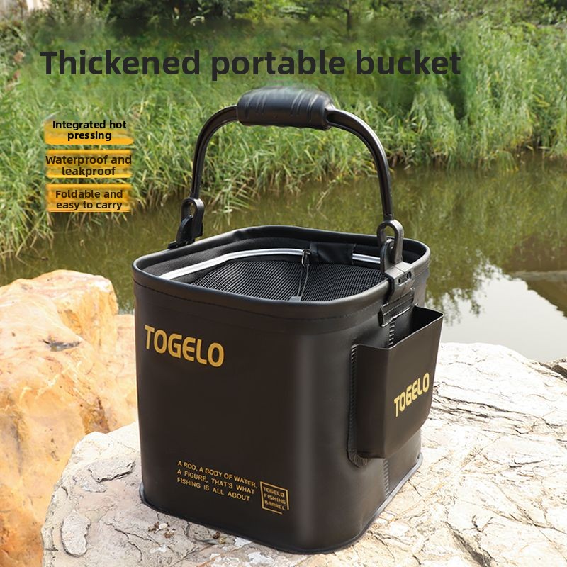 Fish bucket New folding fishin - Fishing Equipment avaliação e preço