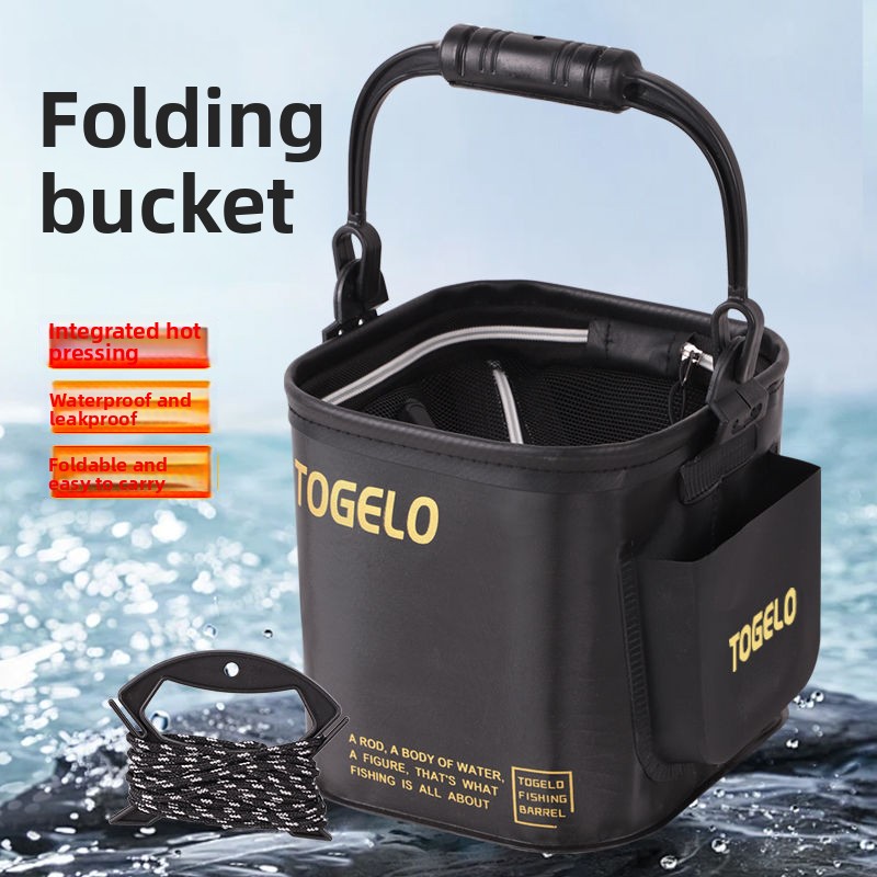 Fish bucket New folding fishin - Fishing Equipment avaliação e preço