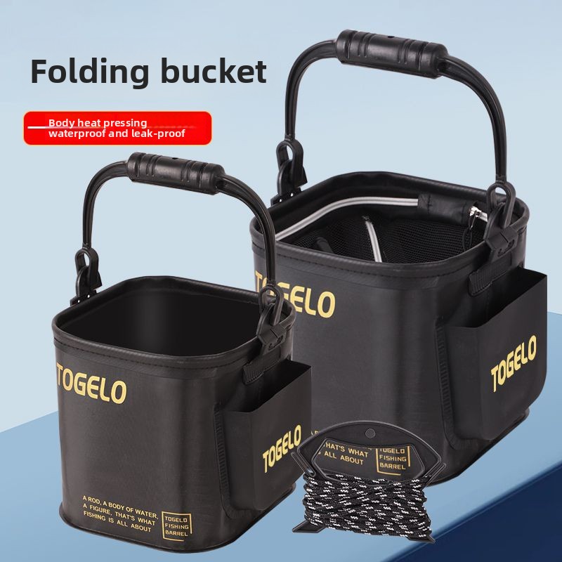 Fish bucket New folding fishin - Fishing Equipment avaliação e preço