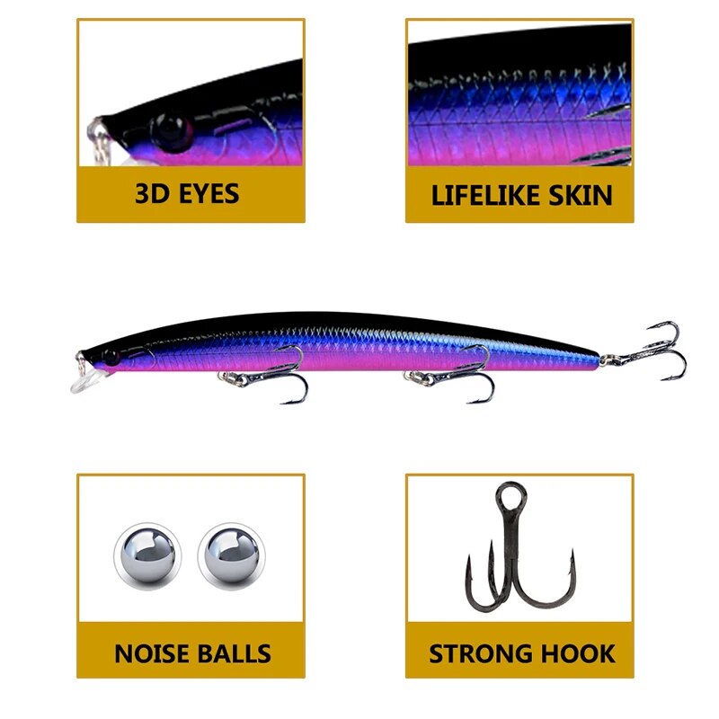 Minnow Fishing Lure Laser Hard - Fishing Equipment Bait avaliação e preço