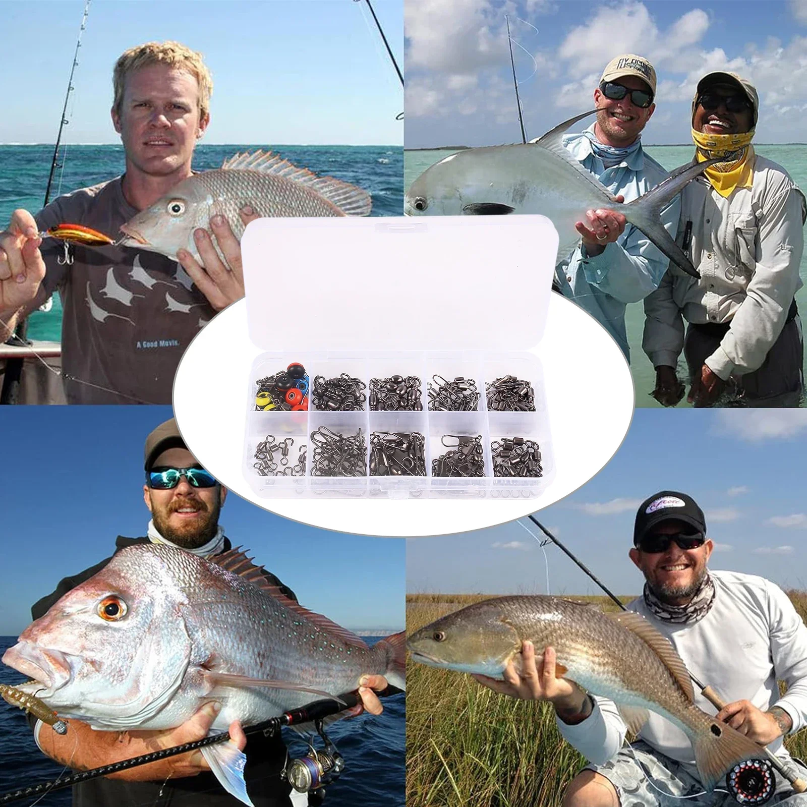 115pcs Fishing Swivel Connecto - Fishing Equipment Clearance avaliação e preço