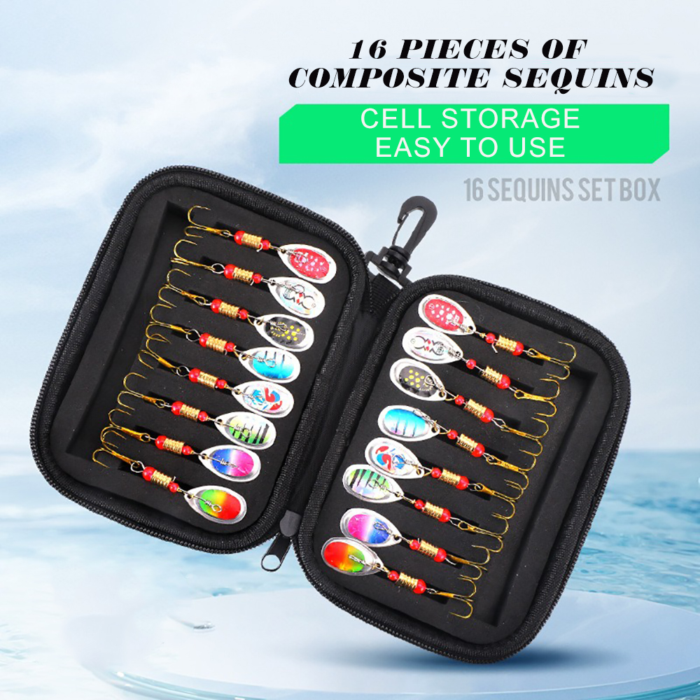16pcs Metal Spinner Bait Fishi - Fishing Equipment Clearance avaliação e preço