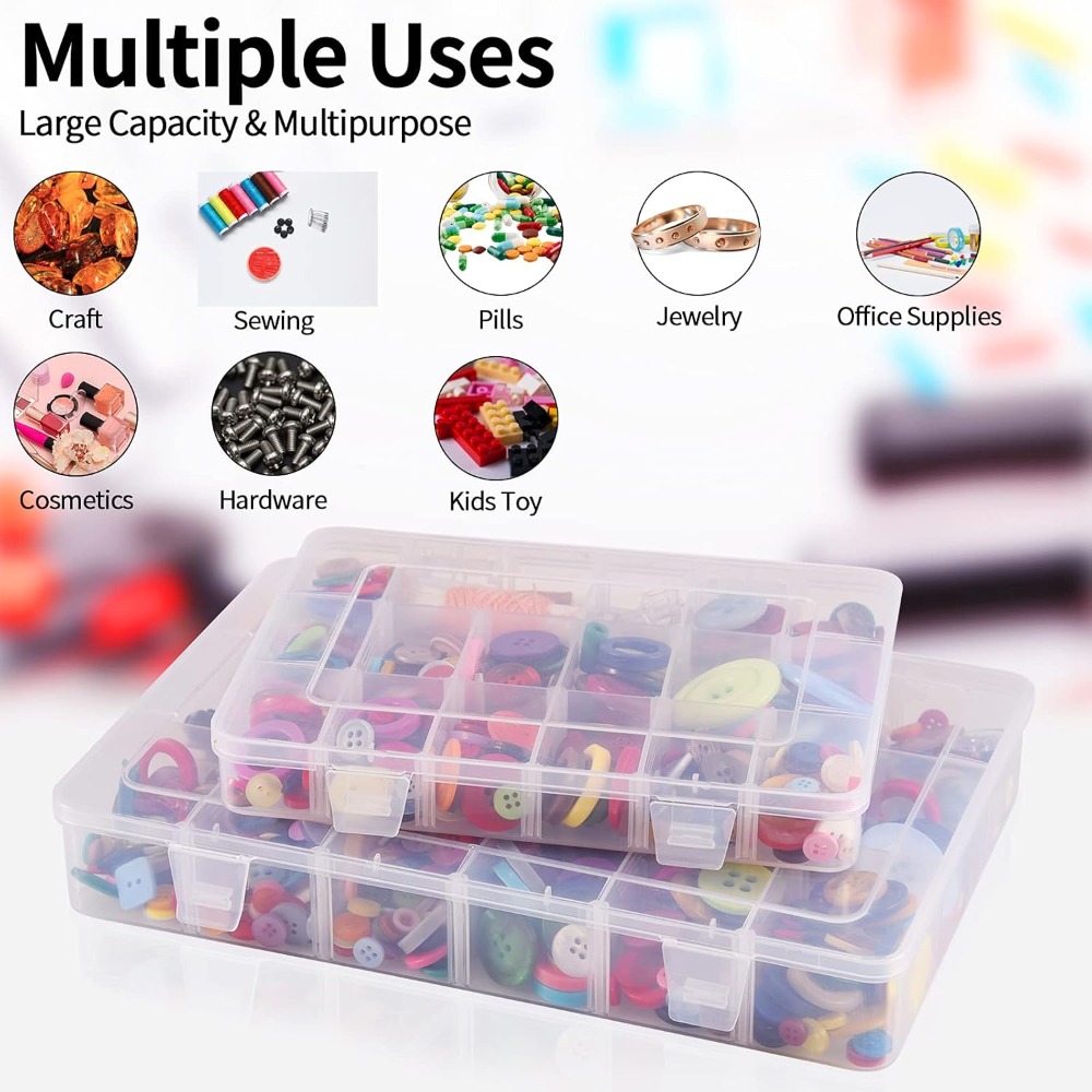 18 Grids Plastic Organizer Box - Tackle Box avaliação e preço