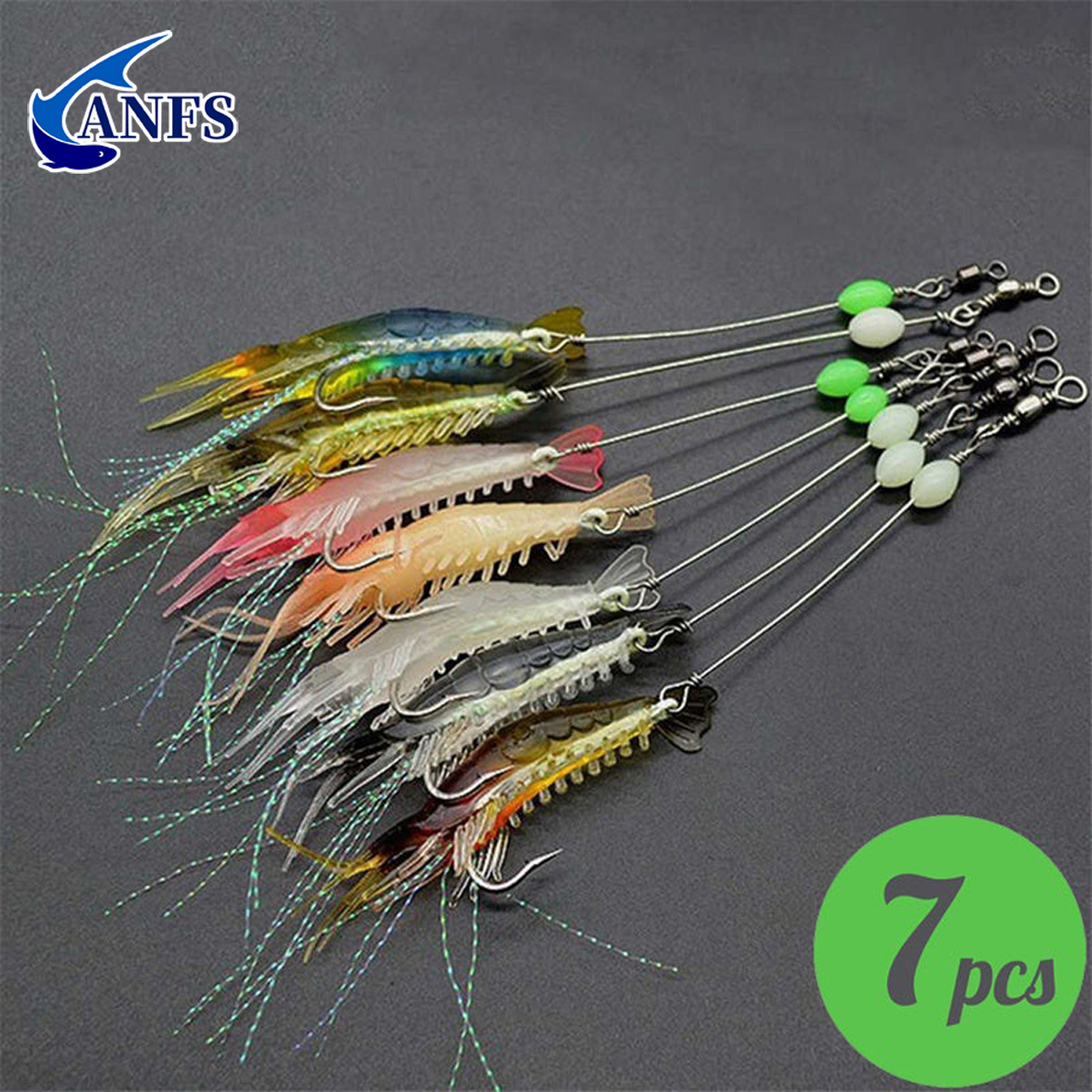 3pcs/7pcs Shrimp Lures Fishing - Fishing Equipment Clearance avaliação e preço