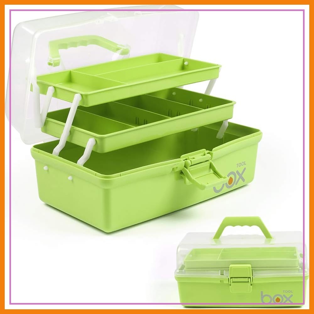 3-Layer Portable Folding Tackl - Tackle Box avaliação e preço