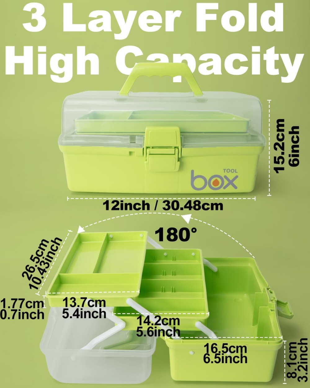 3-Layer Portable Folding Tackl - Tackle Box avaliação e preço