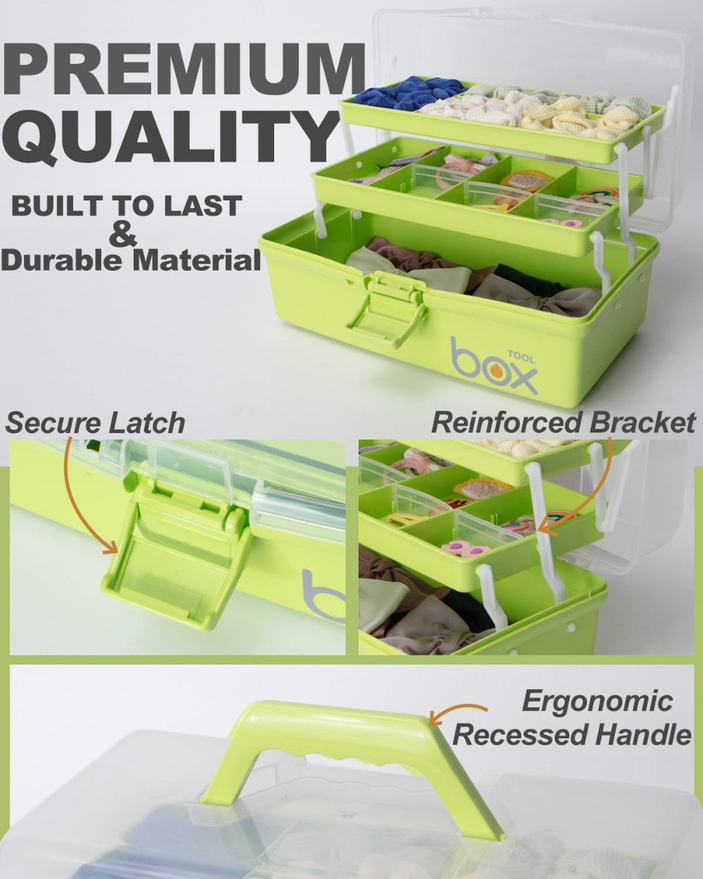 3-Layer Portable Folding Tackl - Tackle Box avaliação e preço