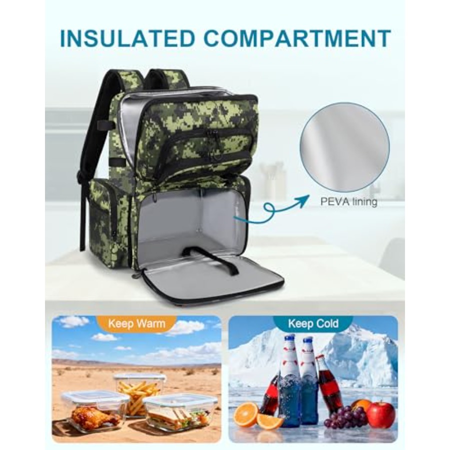 Fishing Backpack with Rod Hold - Fishing Equipment avaliação e preço
