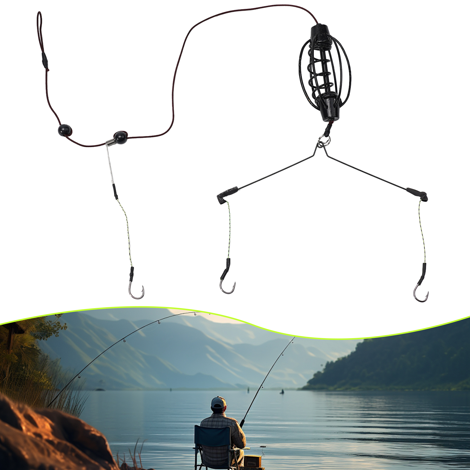 1PCS Carp Fishing Feeder Europ - Fishing Equipment Bait avaliação e preço