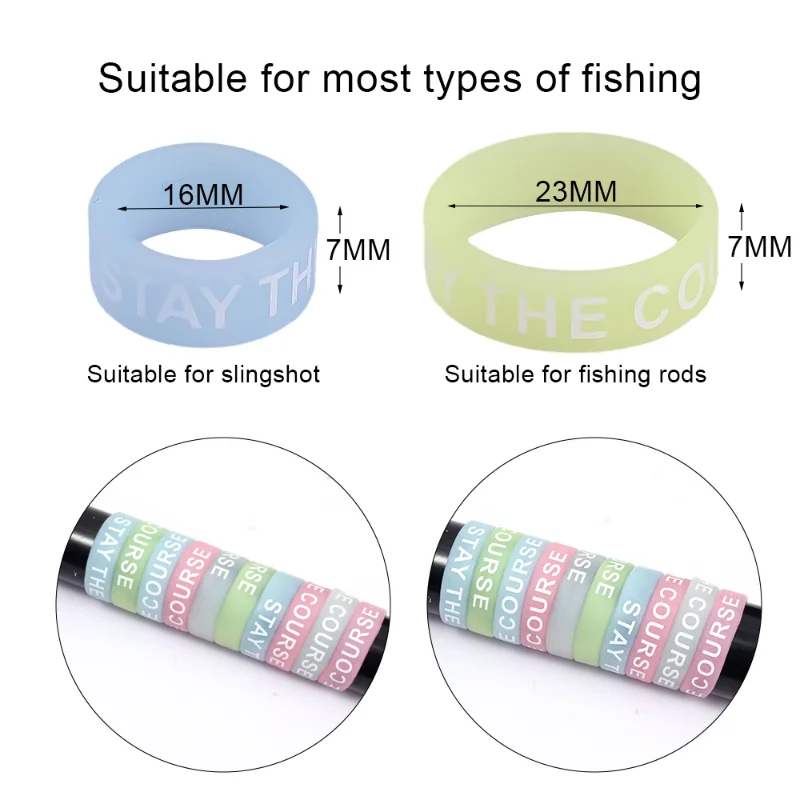 20PCS Anti Slip Silicone Multi - Fishing Rod Glove avaliação e preço